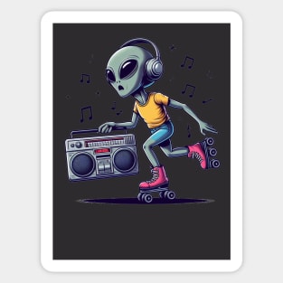 Alien Skates Sticker